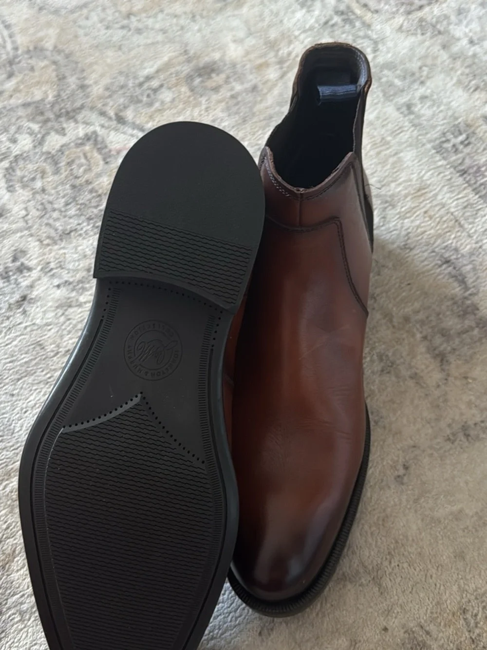 Johnston & Murphy Brown Leather Chelsea Boots